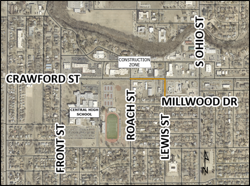 CONSTRUCTION NOTICE E CRAWFORD ST BETWEEN ROACH ST AND LEWIS ST - News Image